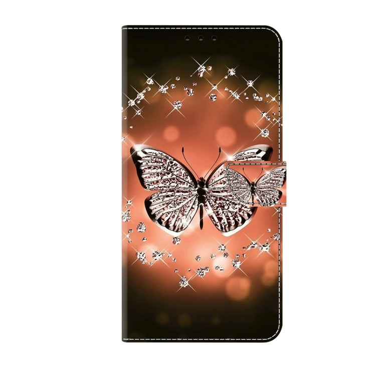 For Motorola Moto G14 Crystal 3D Shockproof Protective Leather Phone Case(Crystal Butterfly) - Motorola Cases by PMC Jewellery | Online Shopping South Africa | PMC Jewellery | Buy Now Pay Later Mobicred