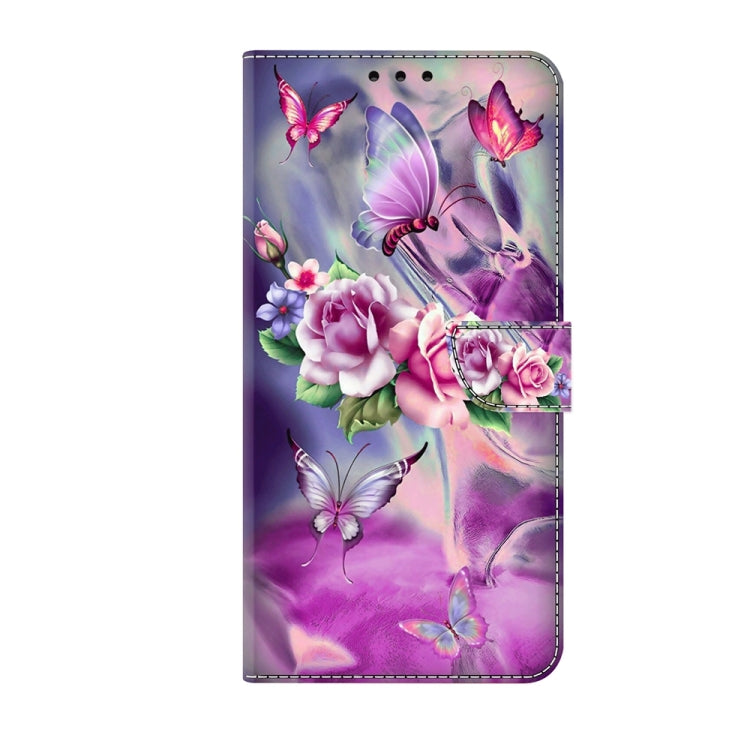 For Motorola Moto G54 Crystal 3D Shockproof Protective Leather Phone Case(Butterfly) - Motorola Cases by PMC Jewellery | Online Shopping South Africa | PMC Jewellery | Buy Now Pay Later Mobicred