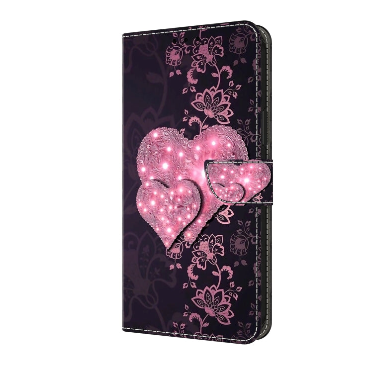 For Motorola Moto G Play 2024 Crystal 3D Shockproof Protective Leather Phone Case(Lace Love) - Motorola Cases by PMC Jewellery | Online Shopping South Africa | PMC Jewellery | Buy Now Pay Later Mobicred