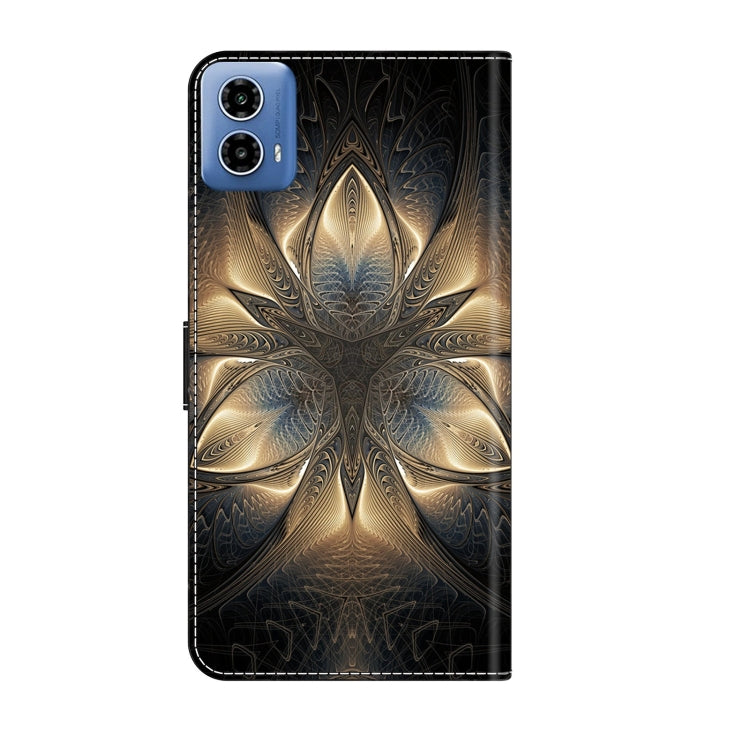 For Motorola Moto G24 Crystal 3D Shockproof Protective Leather Phone Case(Luminous Building) - Motorola Cases by PMC Jewellery | Online Shopping South Africa | PMC Jewellery | Buy Now Pay Later Mobicred