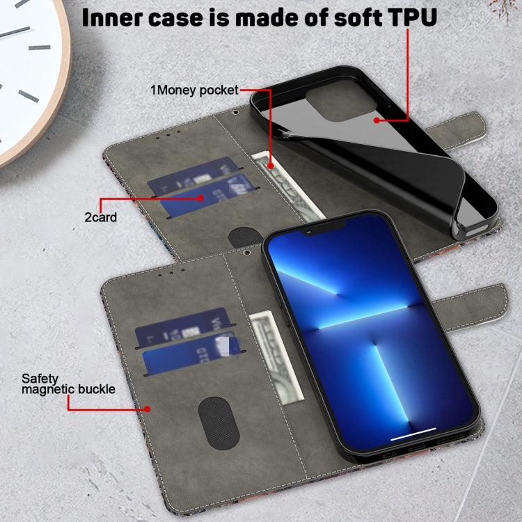 For Motorola Moto G24 Crystal 3D Shockproof Protective Leather Phone Case(Fantastic Flower) - Motorola Cases by PMC TechLife | Online Shopping South Africa | PMC TechLife | Buy Now Pay Later Mobicred