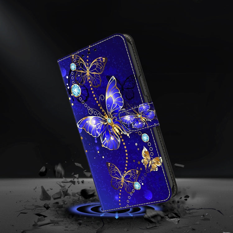 For Motorola Moto G24 Crystal 3D Shockproof Protective Leather Phone Case(Diamond Butterfly) - Motorola Cases by PMC Jewellery | Online Shopping South Africa | PMC Jewellery | Buy Now Pay Later Mobicred