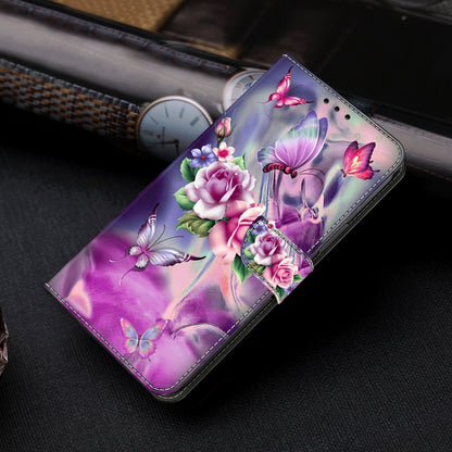 For Motorola Moto G24 Power Crystal 3D Shockproof Protective Leather Phone Case(Butterfly) - Motorola Cases by PMC Jewellery | Online Shopping South Africa | PMC Jewellery | Buy Now Pay Later Mobicred