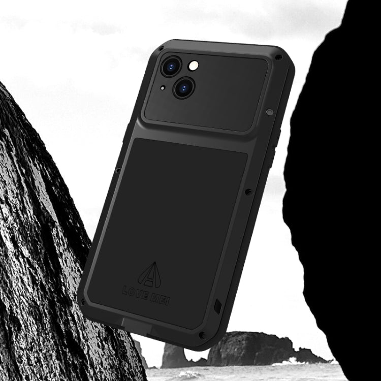 For iPhone 15 Plus LOVE MEI Metal Shockproof Life Waterproof Dustproof Phone Case(Silver) - iPhone 15 Plus Cases by LOVE MEI | Online Shopping South Africa | PMC Jewellery