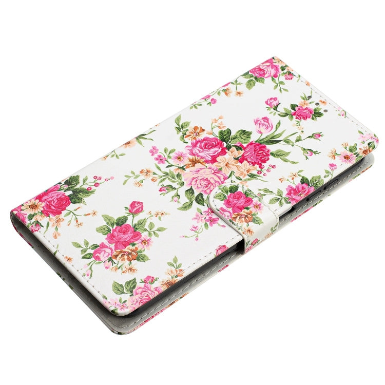For Honor 90 Lite Colored Drawing Leather Phone Case(Peonies) - Honor Cases by PMC TechLife | Online Shopping South Africa | PMC TechLife