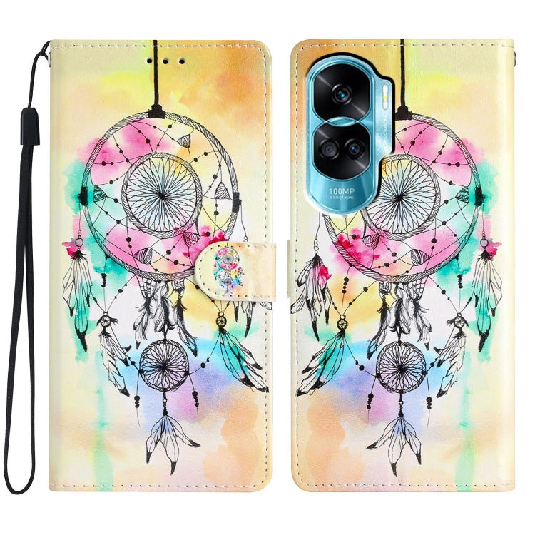 For Honor 90 Lite Colored Drawing Leather Phone Case(Dream Catcher) - Honor Cases by PMC Jewellery | Online Shopping South Africa | PMC Jewellery