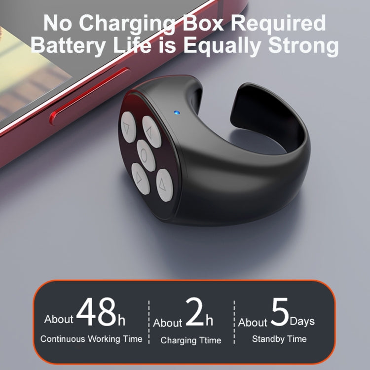 JX-05 5-button Bluetooth Remote Control Cellphone Smart Ring Remote Control(Black) - Phone Remote Control by PMC TechLife | Online Shopping South Africa | PMC TechLife