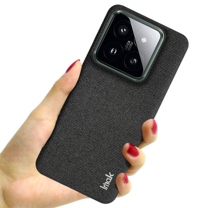 For Xiaomi 14 5G imak Ruiyi Series Cloth Texture PU + PC Phone Case(Black) - 14 Cases by imak | Online Shopping South Africa | PMC Jewellery | Buy Now Pay Later Mobicred