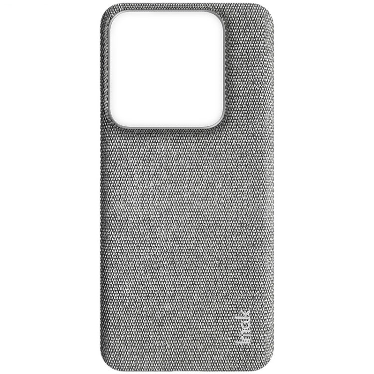 For Xiaomi 14 5G imak Ruiyi Series Cloth Texture PU + PC Phone Case(Light Grey) - 14 Cases by imak | Online Shopping South Africa | PMC Jewellery | Buy Now Pay Later Mobicred