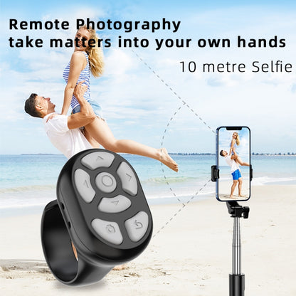 S20 Portable Smart Wireless Bluetooth Ring Remote Control with Charging Case(Black) - Phone Remote Control by PMC Jewellery | Online Shopping South Africa | PMC Jewellery | Buy Now Pay Later Mobicred