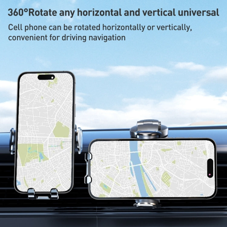 D6 Mechanical Locking Wireless Fast Charging Air Outlet Car Holder, Style:Standard - Wireless Charger Holders by PMC Jewellery | Online Shopping South Africa | PMC Jewellery | Buy Now Pay Later Mobicred