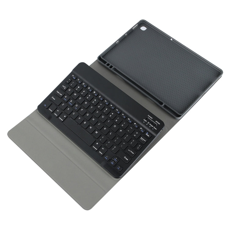 For Samsung Galaxy Tab S9 FE+ Square Cap Bluetooth Keyboard Leather Case with Pen Slot(Light Blue) - Samsung Keyboard by PMC TechLife | Online Shopping South Africa | PMC TechLife