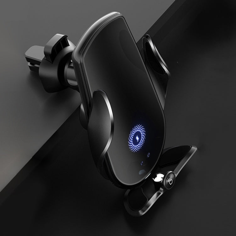 M2 Infrared lnduction Wireless Fast Charging Air Outlet Car Holder(Black) - Wireless Charger Holders by PMC Jewellery | Online Shopping South Africa | PMC Jewellery | Buy Now Pay Later Mobicred