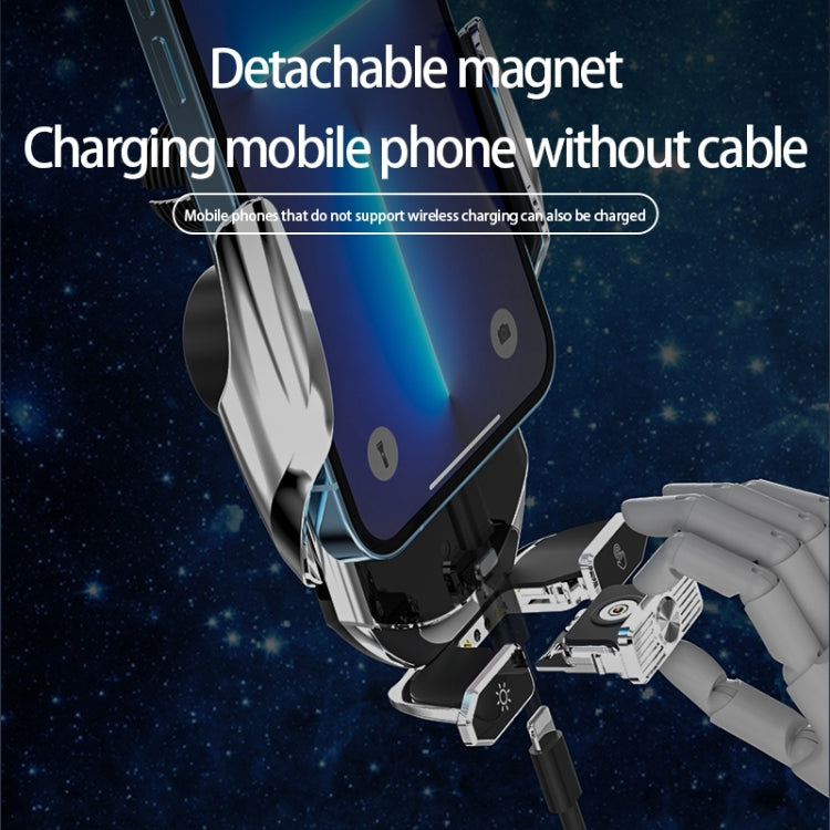 Q88 Infrared lnduction Wireless Fast Charging Air Outlet Car Holder(Silver) - Wireless Charger Holders by PMC TechLife | Online Shopping South Africa | PMC TechLife | Buy Now Pay Later Mobicred