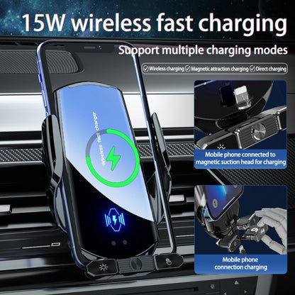 Q88 Infrared lnduction Wireless Fast Charging Air Outlet Car Holder(Silver) - Wireless Charger Holders by PMC Jewellery | Online Shopping South Africa | PMC Jewellery | Buy Now Pay Later Mobicred