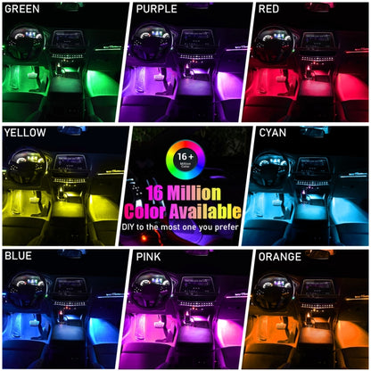 G4 Car USB RGB Foot LED Atmosphere Light with APP Control - Atmosphere lights by PMC Jewellery | Online Shopping South Africa | PMC Jewellery | Buy Now Pay Later Mobicred