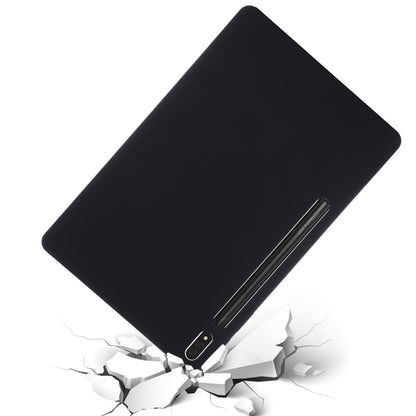 For Samsung Galaxy Tab S9 FE+ / S10+ Pure Color Liquid Silicone Shockproof Tablet Case(Black) - Galaxy Tab S9 FE+ by PMC Jewellery | Online Shopping South Africa | PMC Jewellery | Buy Now Pay Later Mobicred