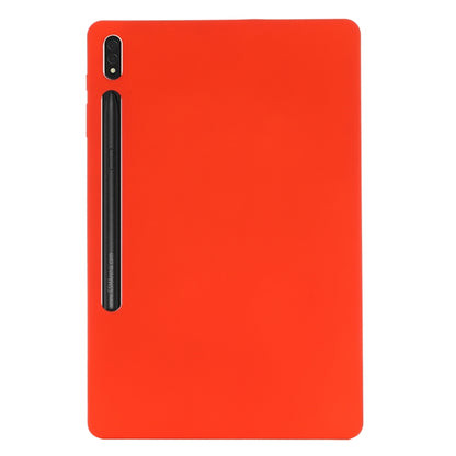 For Samsung Galaxy Tab S9 FE+ / S10+ Pure Color Liquid Silicone Shockproof Tablet Case(Red) - Galaxy Tab S9 FE+ by PMC Jewellery | Online Shopping South Africa | PMC Jewellery | Buy Now Pay Later Mobicred