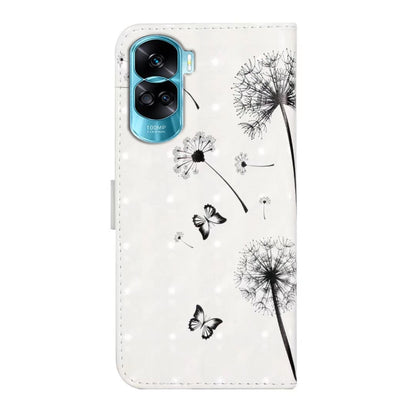 For Honor 90 Lite Oil Embossed 3D Drawing Leather Phone Case(Couple Dandelion) - Honor Cases by PMC Jewellery | Online Shopping South Africa | PMC Jewellery