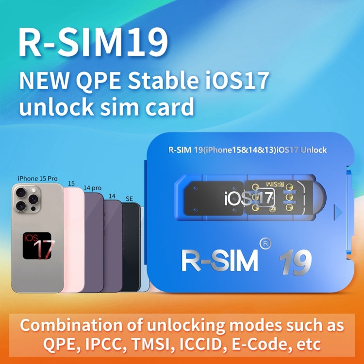 R-SIM 19 Turns Locked Phone Into Unlocked iOS17 System Universal 5G Unlocking Card - Unlock SIM Card by PMC TechLife | Online Shopping South Africa | PMC TechLife | Buy Now Pay Later Mobicred