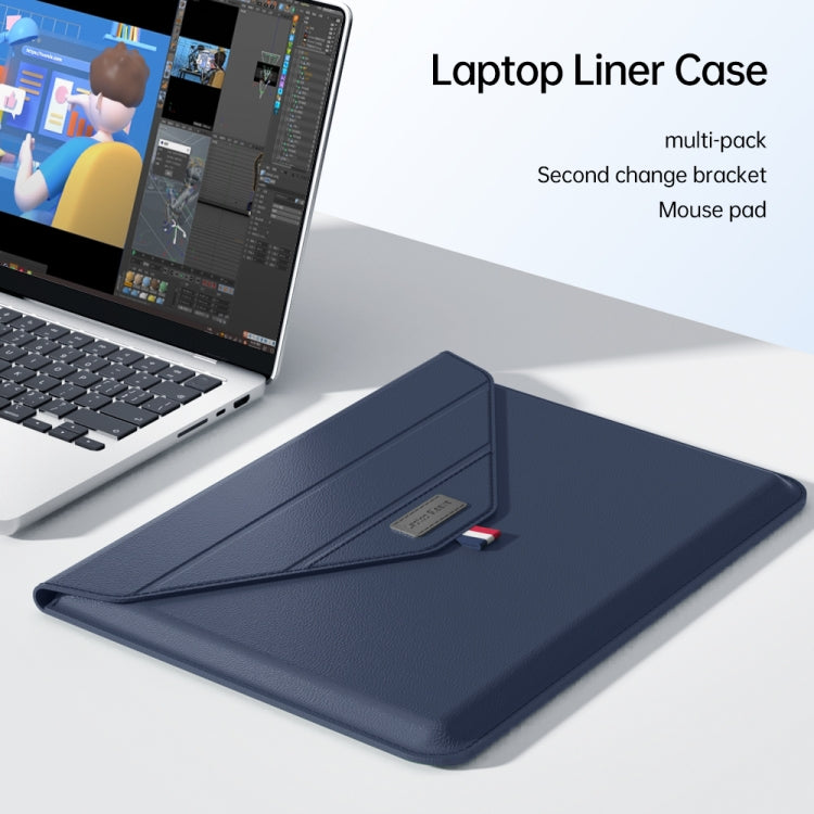 For 13/14 inch Envelope Holder Laptop Sleeve Bag(Dark Blue) - 14.1 inch by PMC TechLife | Online Shopping South Africa | PMC TechLife | Buy Now Pay Later Mobicred