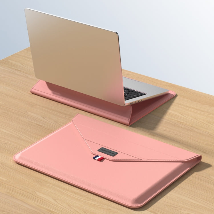 For 13/14 inch Envelope Holder Laptop Sleeve Bag(Pink) - 14.1 inch by PMC TechLife | Online Shopping South Africa | PMC TechLife | Buy Now Pay Later Mobicred