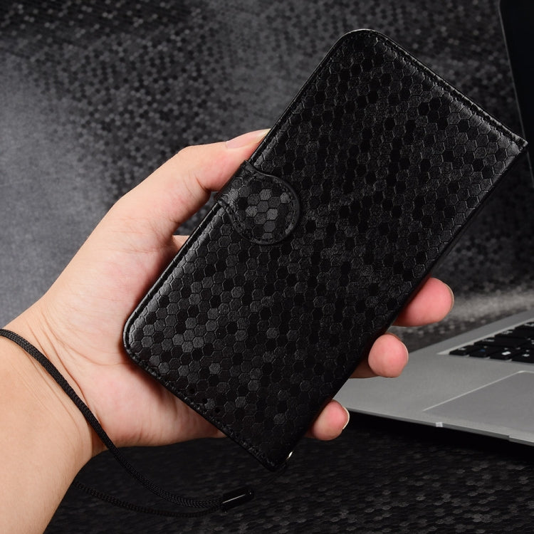 For vivo S18 5G / V30 5G Honeycomb Dot Texture Leather Phone Case(Black) - S18 Cases by PMC TechLife | Online Shopping South Africa | PMC TechLife | Buy Now Pay Later Mobicred