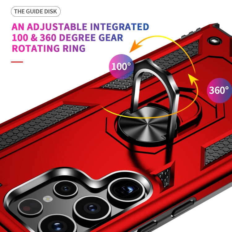 For Samsung Galaxy S24 Ultra 5G Shockproof TPU + PC Phone Case(Red) - Galaxy S24 Ultra 5G Cases by PMC TechLife | Online Shopping South Africa | PMC TechLife