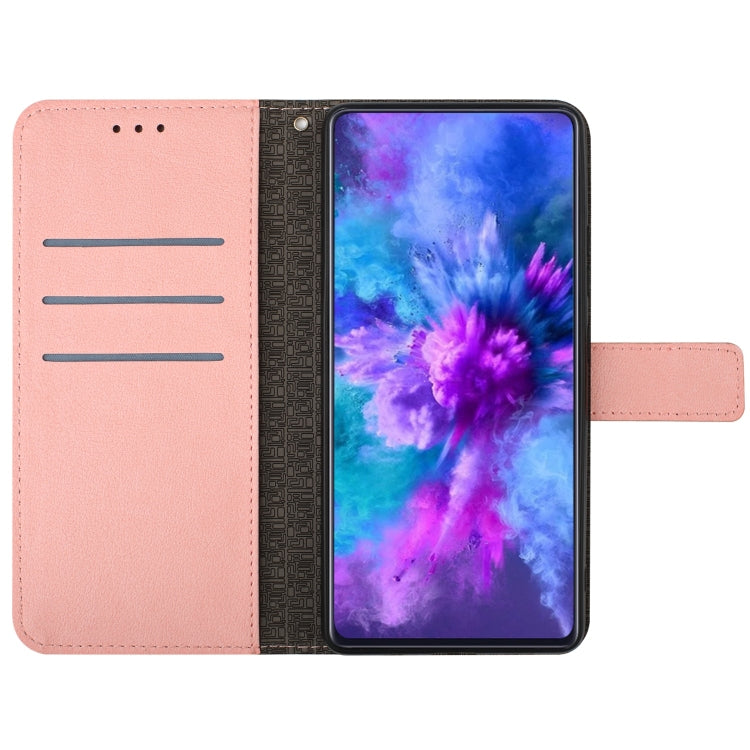 For Motorola Edge 5G 2024 Rhombic Grid Texture Leather Phone Case(Pink) - Motorola Cases by PMC Jewellery | Online Shopping South Africa | PMC Jewellery | Buy Now Pay Later Mobicred