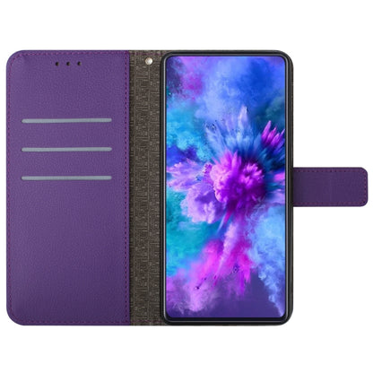 For Sony Xperia 10 VI Rhombic Grid Texture Leather Phone Case(Purple) - Sony Cases by PMC Jewellery | Online Shopping South Africa | PMC Jewellery | Buy Now Pay Later Mobicred