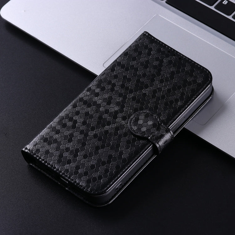 For Honor X8b Honeycomb Dot Texture Leather Phone Case(Black) - Honor Cases by PMC Jewellery | Online Shopping South Africa | PMC Jewellery