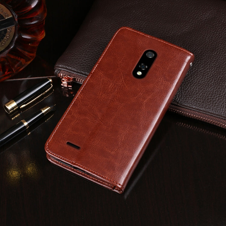 For Ulefone Note 8P idewei Crazy Horse Texture Horizontal Flip Leather Case with Holder & Card Slots & Wallet(Rose Red) - More Brand by idewei | Online Shopping South Africa | PMC Jewellery | Buy Now Pay Later Mobicred