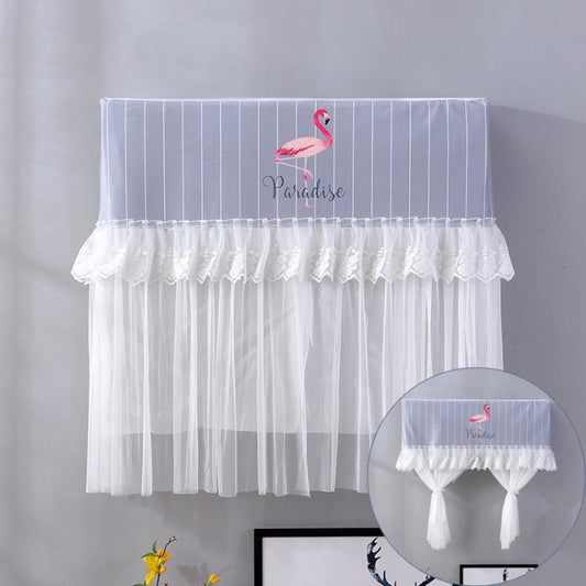 Do Not Take Dust-proof And Anti Direct Blowing Simple Wind Hanging Machine Air Conditioner Moon Cover, Size:Width 80 × Thickness 20 × Height 90cm(Striped Flamingo) - Dust Covers by PMC Jewellery | Online Shopping South Africa | PMC Jewellery | Buy Now Pay Later Mobicred