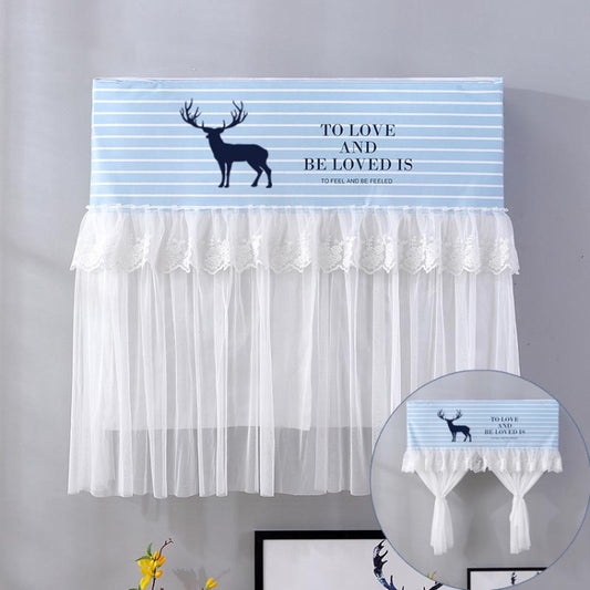 Do Not Take Dust-proof And Anti Direct Blowing Simple Wind Hanging Machine Air Conditioner Moon Cover, Size:Width 86 × Thickness 20 × Height 90cm(Striped Deer) - Dust Covers by PMC Jewellery | Online Shopping South Africa | PMC Jewellery | Buy Now Pay Later Mobicred