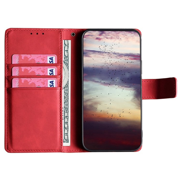 For Motorola Edge 5G 2024 Skin Feel Magnetic Leather Phone Case(Red) - Motorola Cases by PMC Jewellery | Online Shopping South Africa | PMC Jewellery | Buy Now Pay Later Mobicred