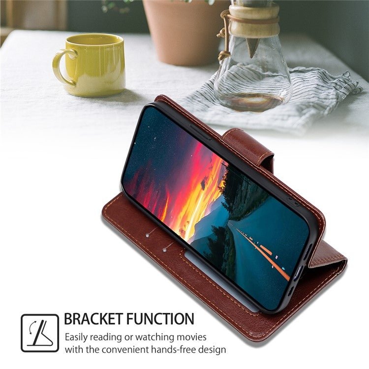 For Motorola Edge 5G 2024 Crystal Texture Leather Phone Case(Brown) - Motorola Cases by PMC Jewellery | Online Shopping South Africa | PMC Jewellery | Buy Now Pay Later Mobicred