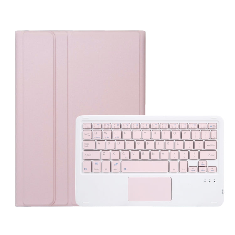 For Samsung Galaxy Tab A9+ X210/X215/X215 A09B-A Candy Color TPU Touch Bluetooth Keyboard Leather Tablet Case with Pen Holder(Pink) - Samsung Keyboard by PMC Jewellery | Online Shopping South Africa | PMC Jewellery