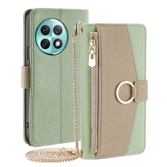 For OnePlus Ace 2 Pro Crossbody Litchi Texture Leather Phone Case(Green) - OnePlus Cases by PMC Jewellery | Online Shopping South Africa | PMC Jewellery | Buy Now Pay Later Mobicred