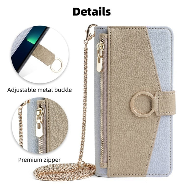 For Tecno Camon 20 Pro 5G Crossbody Litchi Texture Leather Phone Case(Blue) - Tecno Cases by PMC TechLife | Online Shopping South Africa | PMC TechLife | Buy Now Pay Later Mobicred