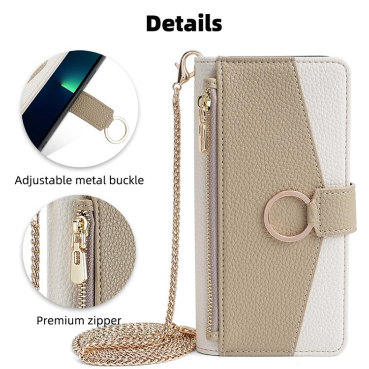 For Honor Magic5 Pro Crossbody Litchi Texture Leather Phone Case(White) - Honor Cases by PMC TechLife | Online Shopping South Africa | PMC TechLife | Buy Now Pay Later Mobicred