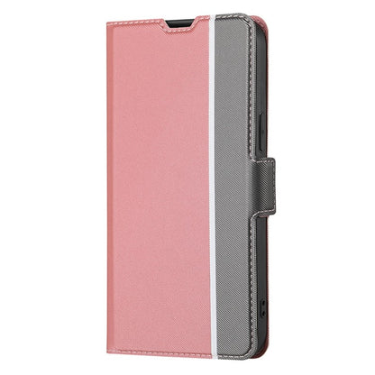 For Motorola Edge 5G 2024 Twill Texture Side Button Leather Phone Case(Pink) - Motorola Cases by PMC Jewellery | Online Shopping South Africa | PMC Jewellery | Buy Now Pay Later Mobicred