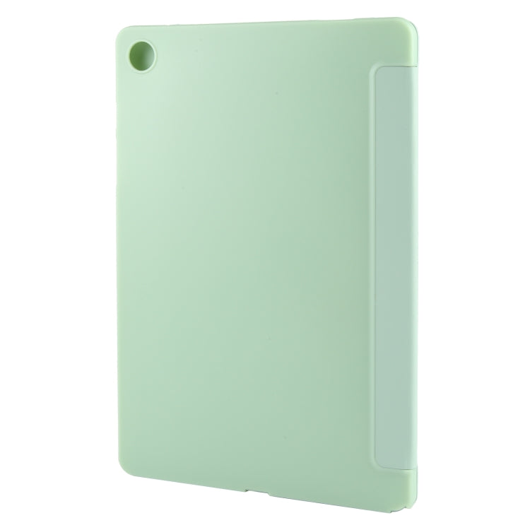 For Samsung Galaxy Tab A9+ Tri-fold Holder Flip Horizontal Flip TPU Leather Tablet Case(Green) - Galaxy Tab A9+ by PMC Jewellery | Online Shopping South Africa | PMC Jewellery