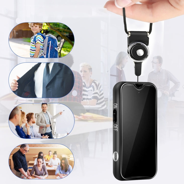 L17 Magnetic Pendant HD Recorder, Capacity:16GB - Recording Pen by PMC Jewellery | Online Shopping South Africa | PMC Jewellery | Buy Now Pay Later Mobicred