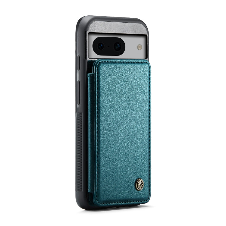 For Google Pixel 8a CaseMe C22 Card Slots Holder RFID Anti-theft Phone Case(Blue Green) - Google Cases by CaseMe | Online Shopping South Africa | PMC Jewellery | Buy Now Pay Later Mobicred