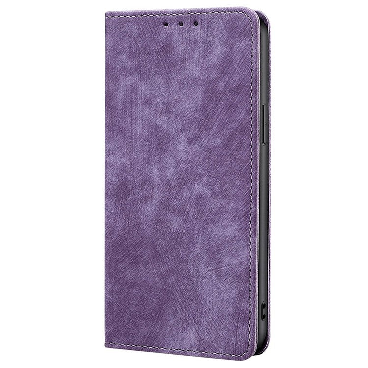 For Motorola Edge 5G 2024 RFID Anti-theft Brush Magnetic Leather Phone Case(Purple) - Motorola Cases by PMC Jewellery | Online Shopping South Africa | PMC Jewellery | Buy Now Pay Later Mobicred