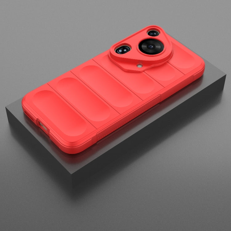 For Huawei Pura 70 Ultra Magic Shield TPU + Flannel Phone Case(Red) - Huawei Cases by PMC TechLife | Online Shopping South Africa | PMC TechLife | Buy Now Pay Later Mobicred