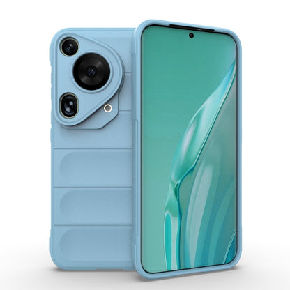 For Huawei Pura 70 Ultra Magic Shield TPU + Flannel Phone Case(Light Blue) - Huawei Cases by PMC Jewellery | Online Shopping South Africa | PMC Jewellery | Buy Now Pay Later Mobicred