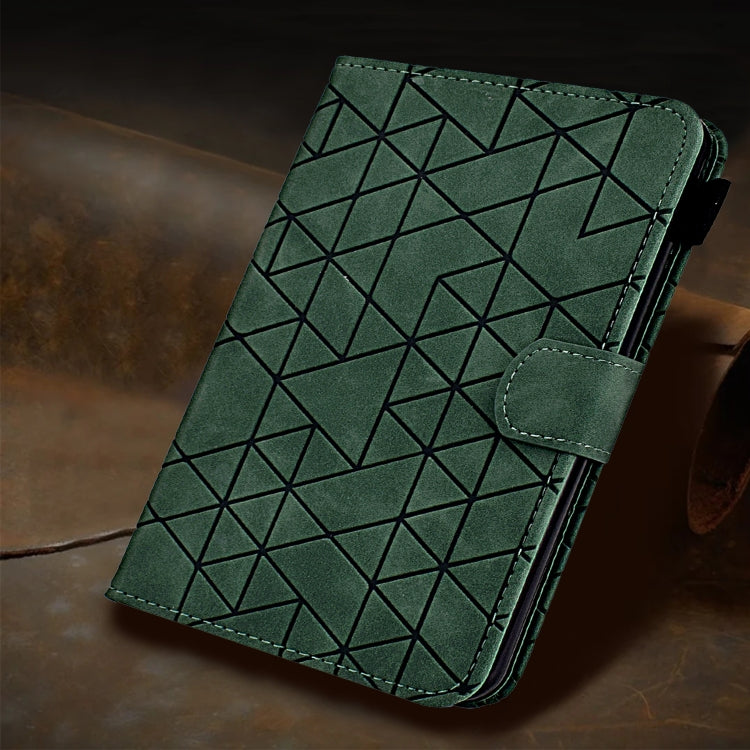 For iPad Pro 11 2024 Rhombus TPU Smart Leather Tablet Case(Green) - iPad Pro 11 2024 Cases by PMC TechLife | Online Shopping South Africa | PMC TechLife | Buy Now Pay Later Mobicred