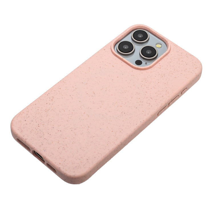 For iPhone 11 Pro Wheat MagSafe Magnetic Straw Material + TPU Phone Case(Pink) - iPhone 11 Pro Cases by PMC Jewellery | Online Shopping South Africa | PMC Jewellery