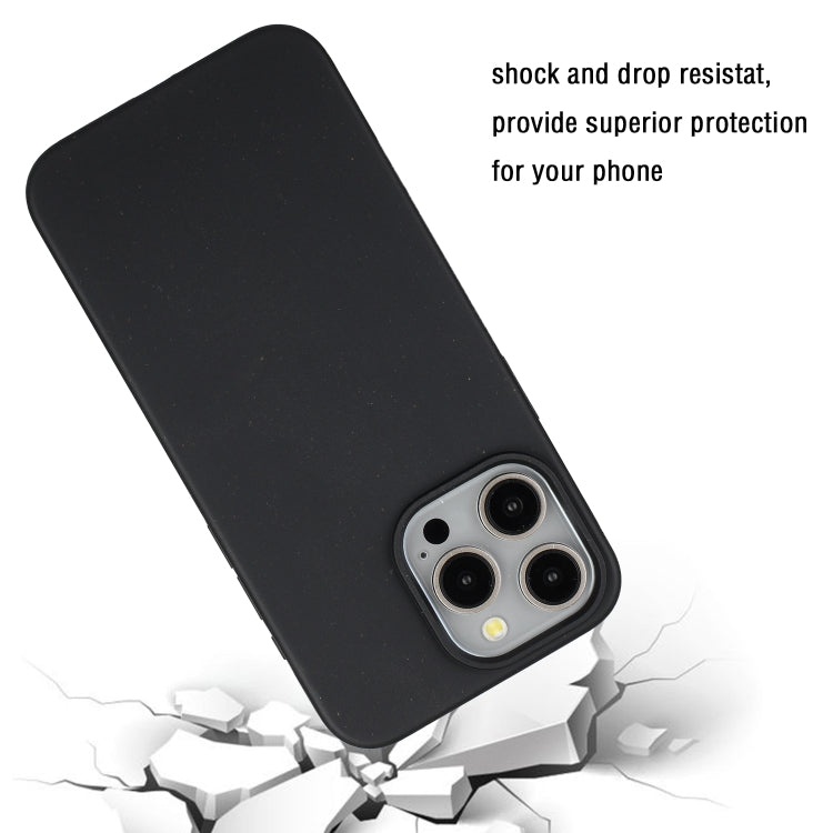 For iPhone 11 Pro Wheat MagSafe Magnetic Straw Material + TPU Phone Case(Black) - iPhone 11 Pro Cases by PMC Jewellery | Online Shopping South Africa | PMC Jewellery